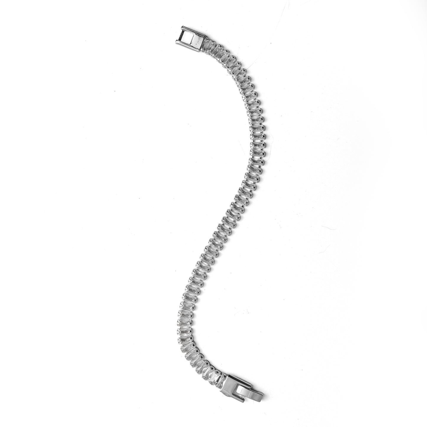 Su Yolu Taşlı Bileklik Silver