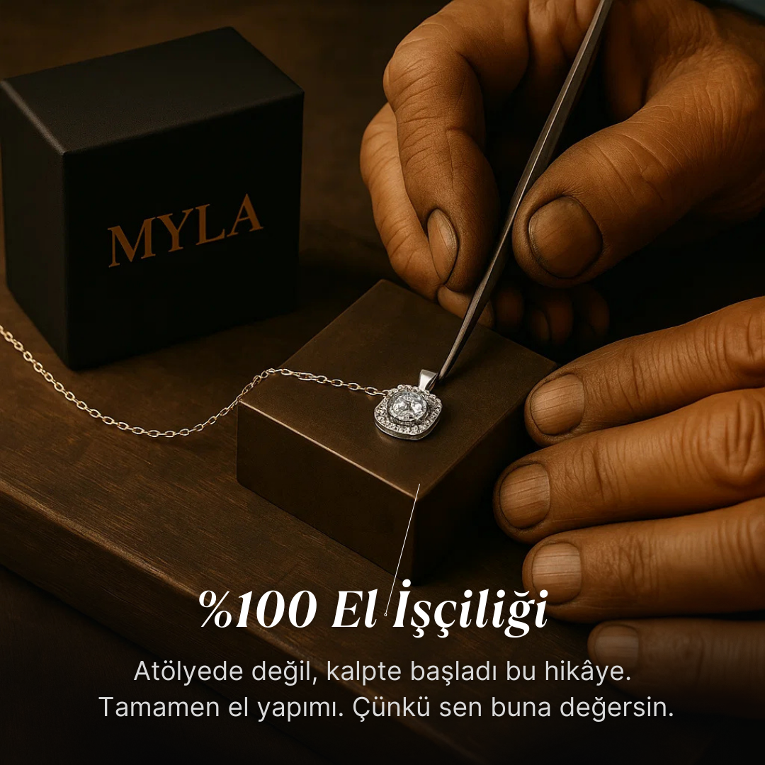 "Kadınıma" Zarafet Kolye Notlu ve Kutulu