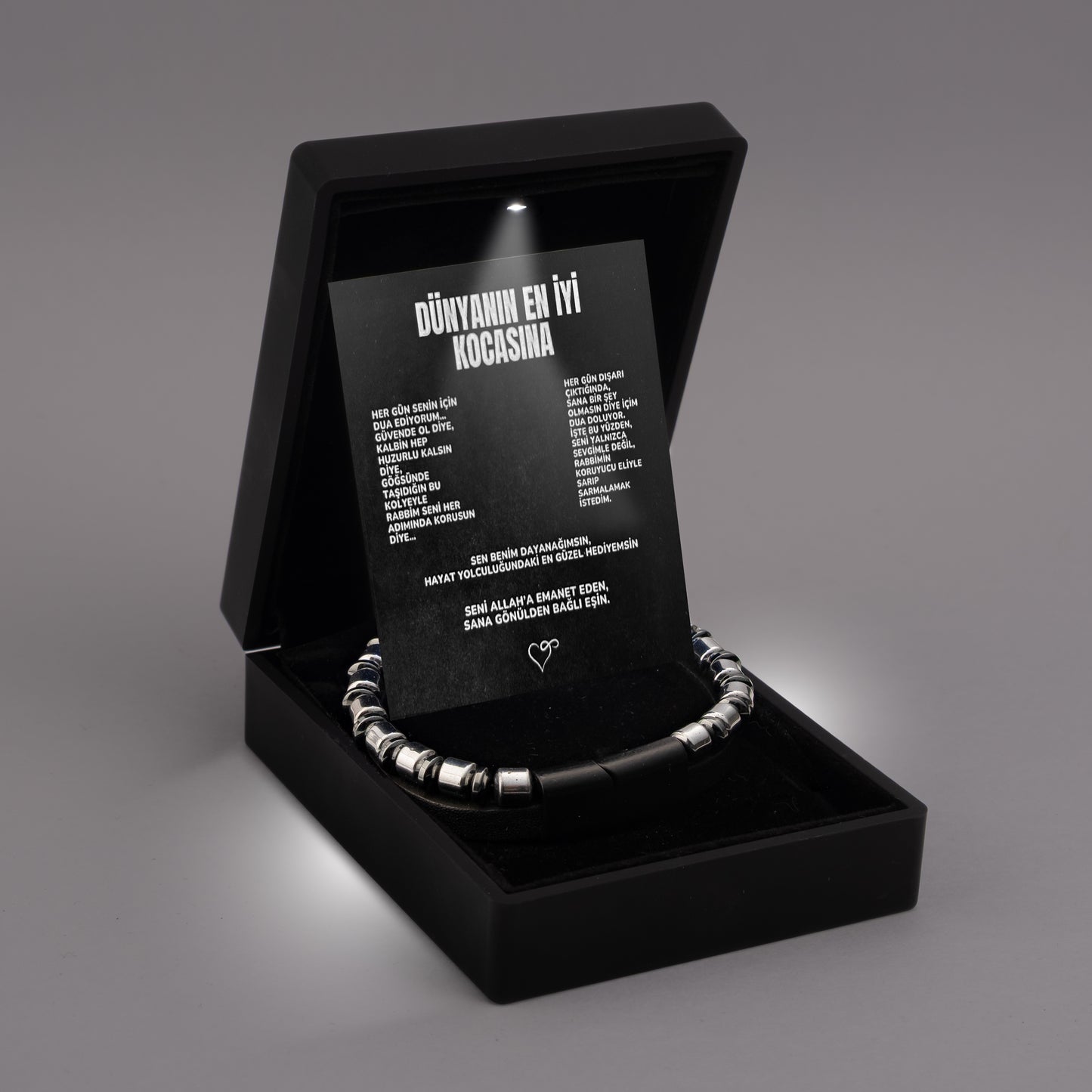 ''Dünyanın En İyi Kocasına'' Erkek Magneto Bileklik