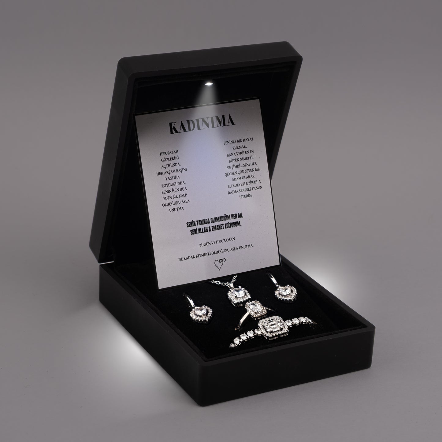 „To My Woman“ Elegance Halskette mit Notiz und Geschenkbox