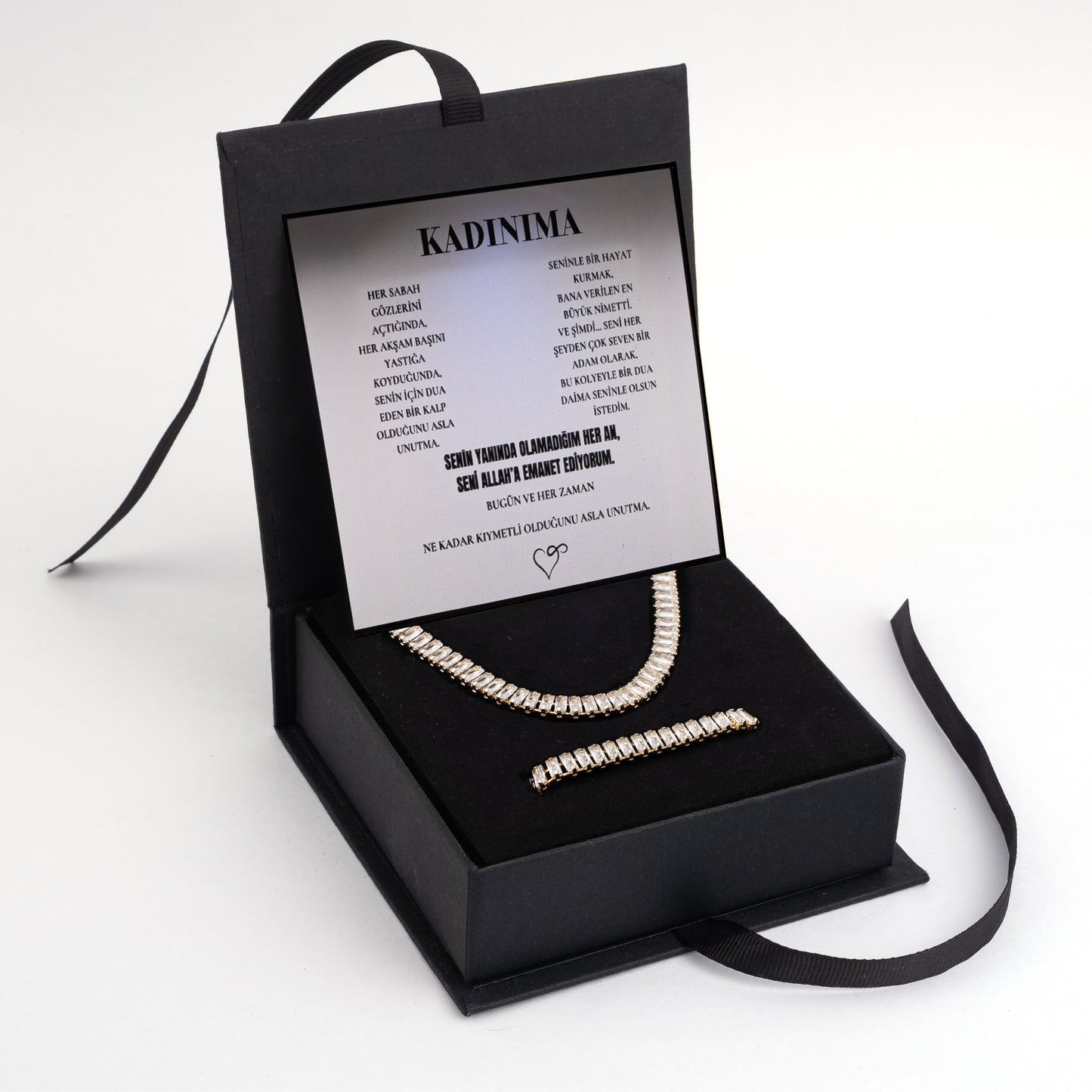 „To My Woman“ Elegance Halskette mit Notiz und Geschenkbox