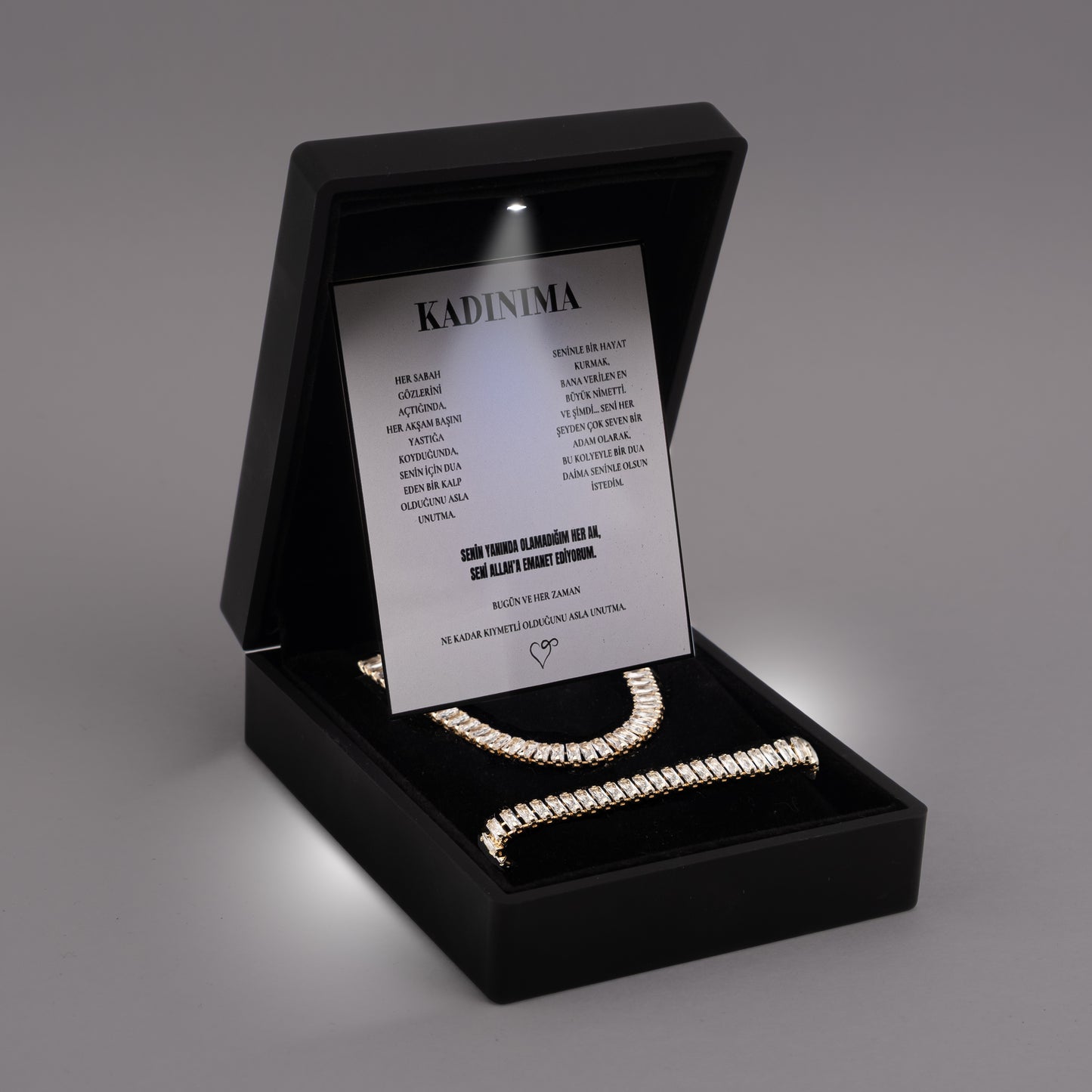 „To My Woman“ Elegance Halskette mit Notiz und Geschenkbox