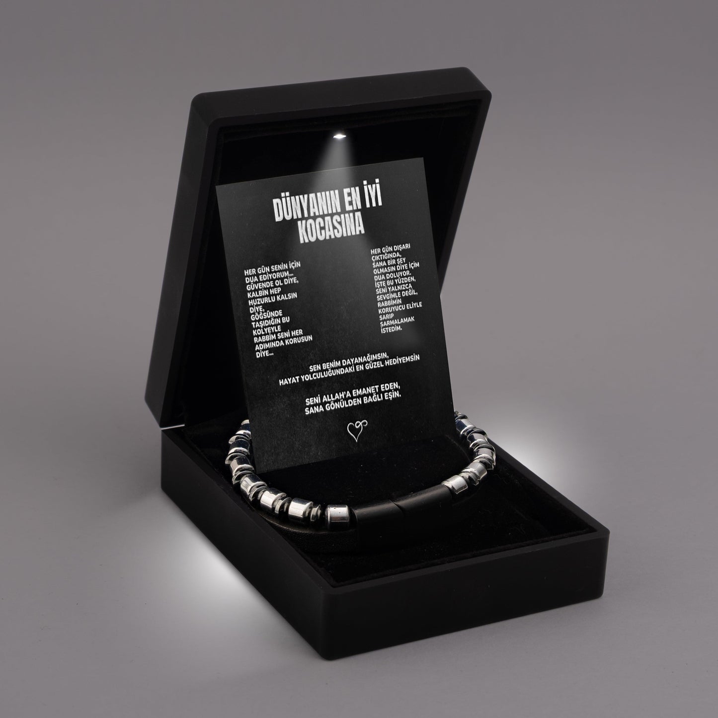 ''Dünyanın En İyi Kocasına'' Erkek Magneto Bileklik