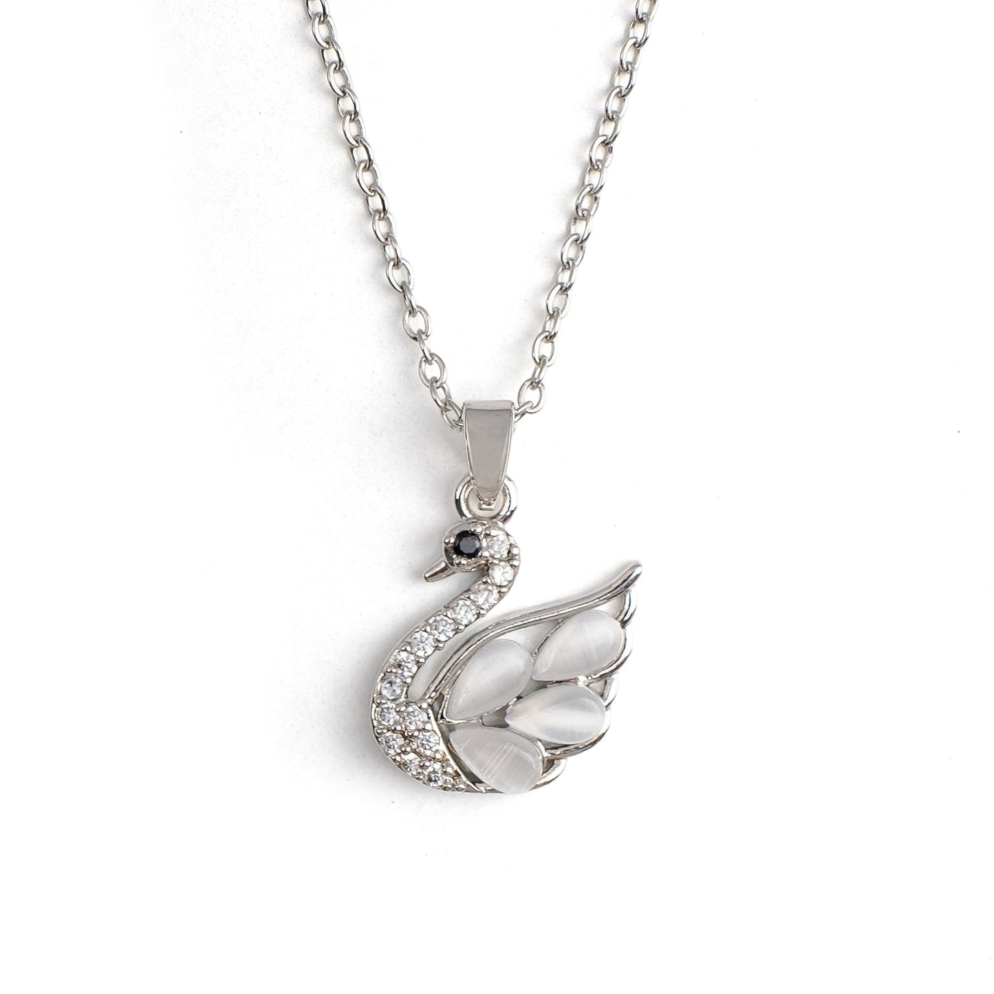 “Kadınıma” Kuğu Figürlü Zarif Kolye Anlamlı Notlu ve Kutulu