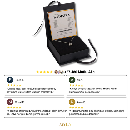 „To My Woman“ Elegance Halskette mit Notiz und Geschenkbox