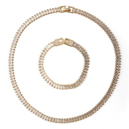 ''Kızıma'' Su Yolu Taşlı Kolye-Bileklik Seti