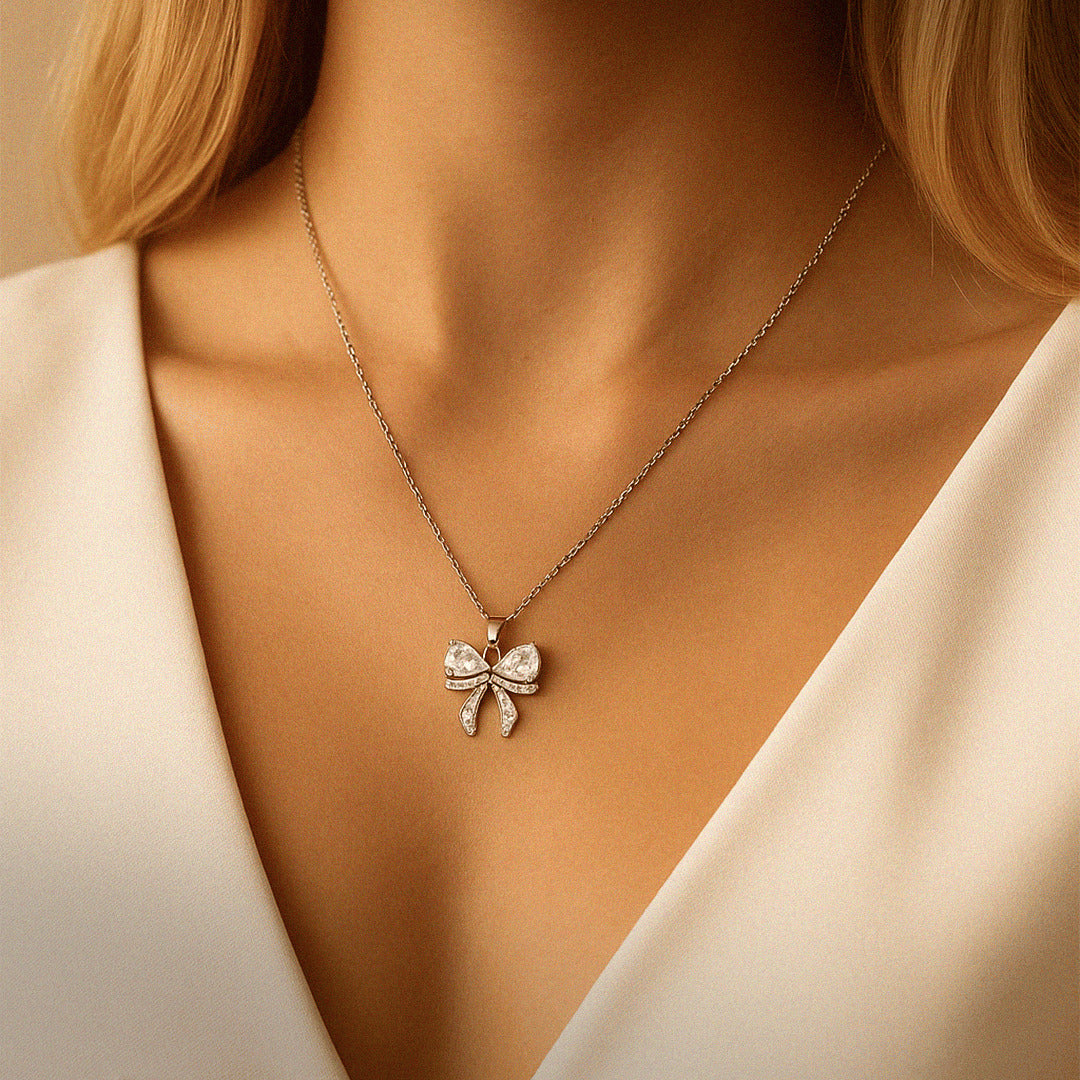 Für meine Tochter Kleeblatt-Halskette mit Notiz und Geschenkbox