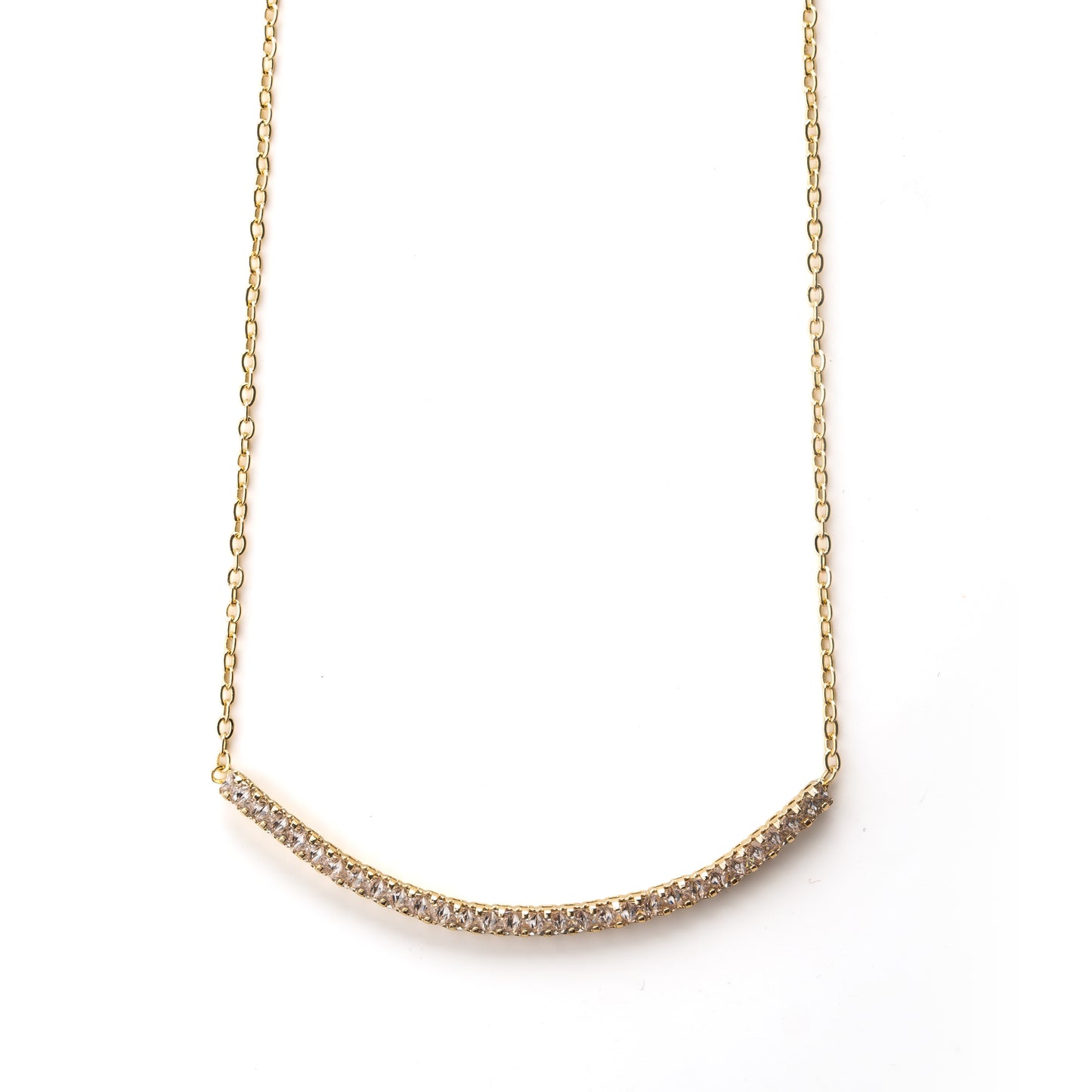 "Sevgilime" Sıra Taşlı Gold Renk Kolye Anlamlı Not ve Kutulu