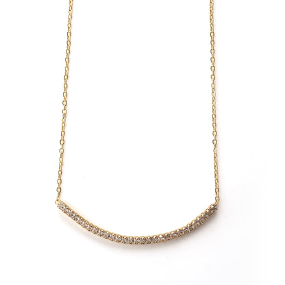 "Sevgilime" Sıra Taşlı Gold Renk Kolye Anlamlı Not ve Kutulu