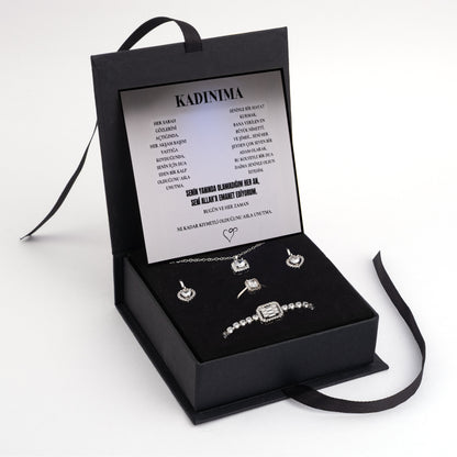 „To My Woman“ Elegance Halskette mit Notiz und Geschenkbox