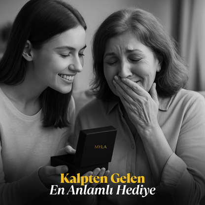 „Für meine Mutter“ Kleeblatt-Halskette mit Notiz und Geschenkbox