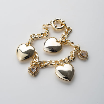 "Kızıma" Balon Kalpli, Charmlı Bileklik Anlamlı Not ve Kutulu