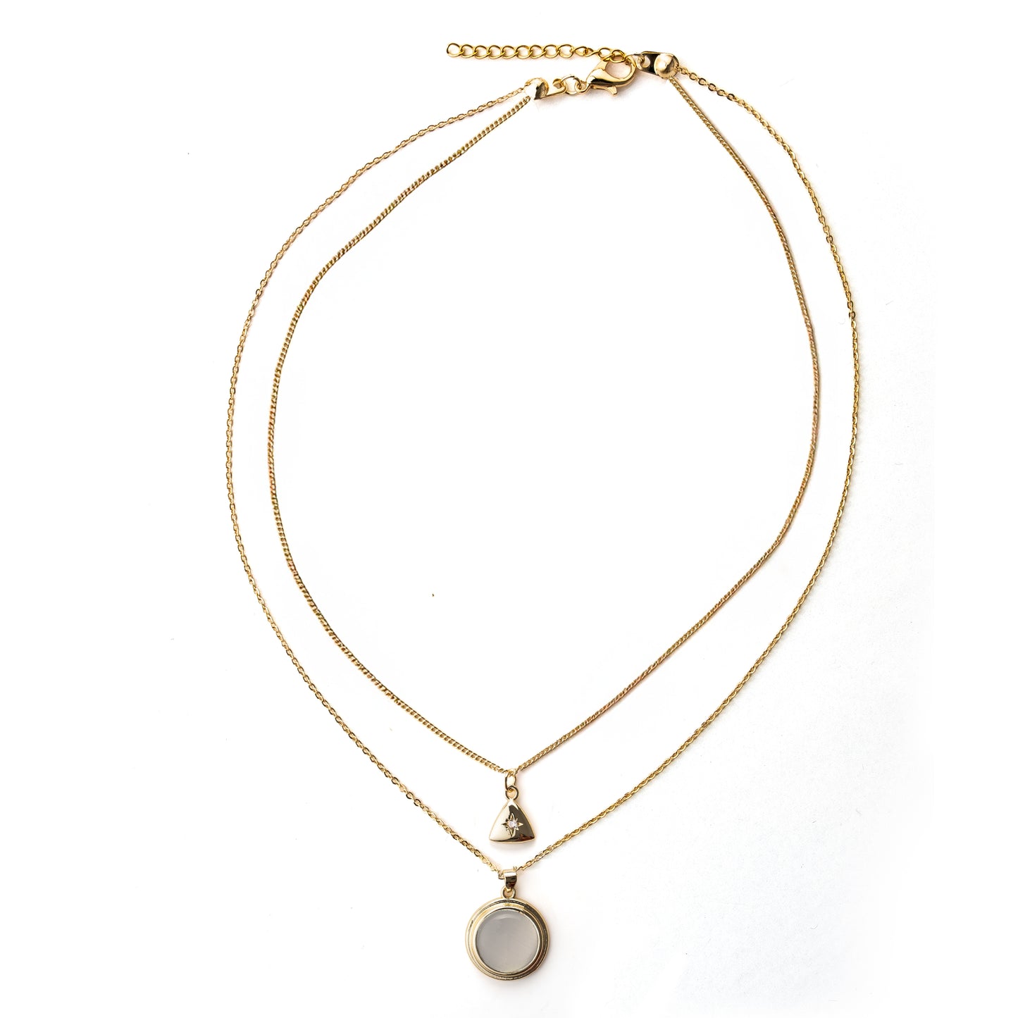 "Kadınına" Krem Renk Damga Kolye Anlamlı Not ve Kutulu