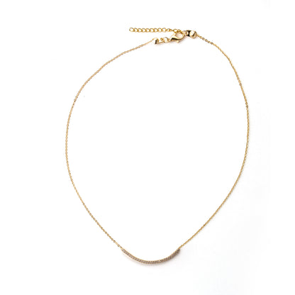 "Sevgilime" Sıra Taşlı Gold Renk Kolye Anlamlı Not ve Kutulu