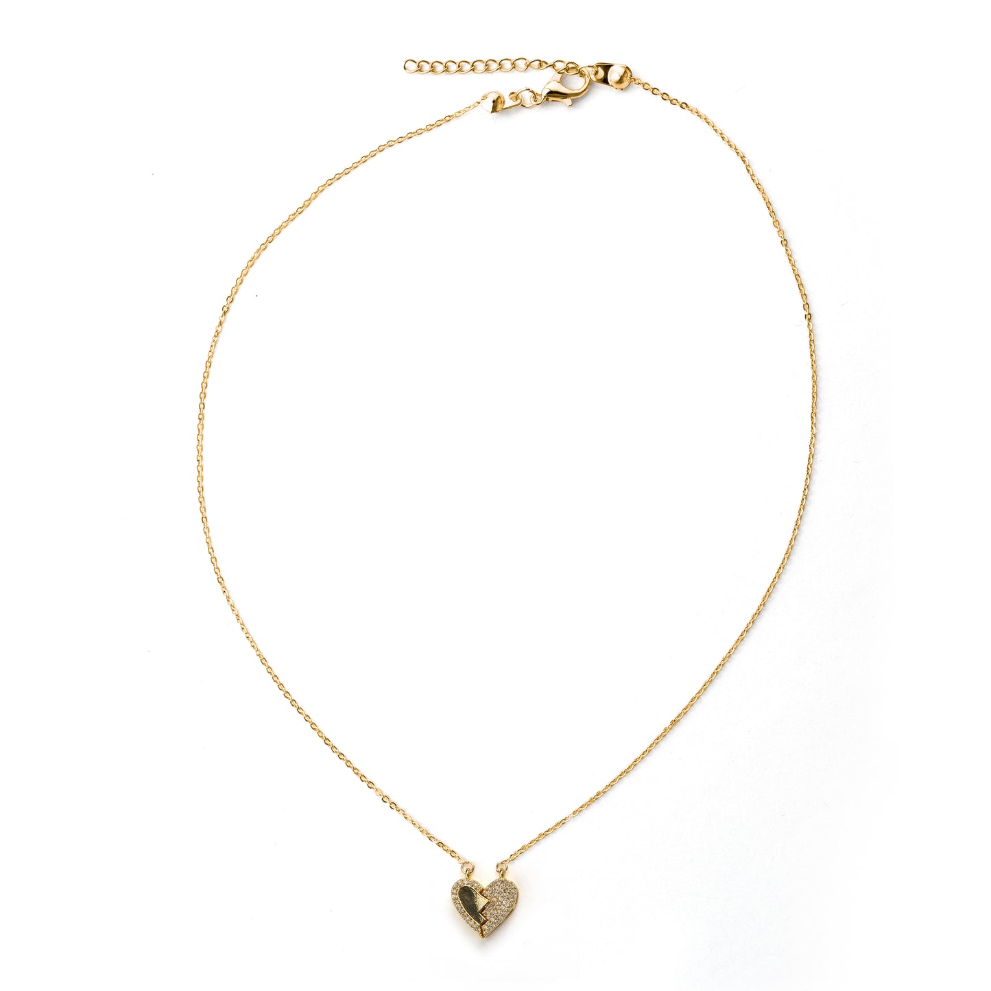 "Kadınına" Mıknatıslı Kalbim Sende Kolye Anlamlı Not ve Kutulu