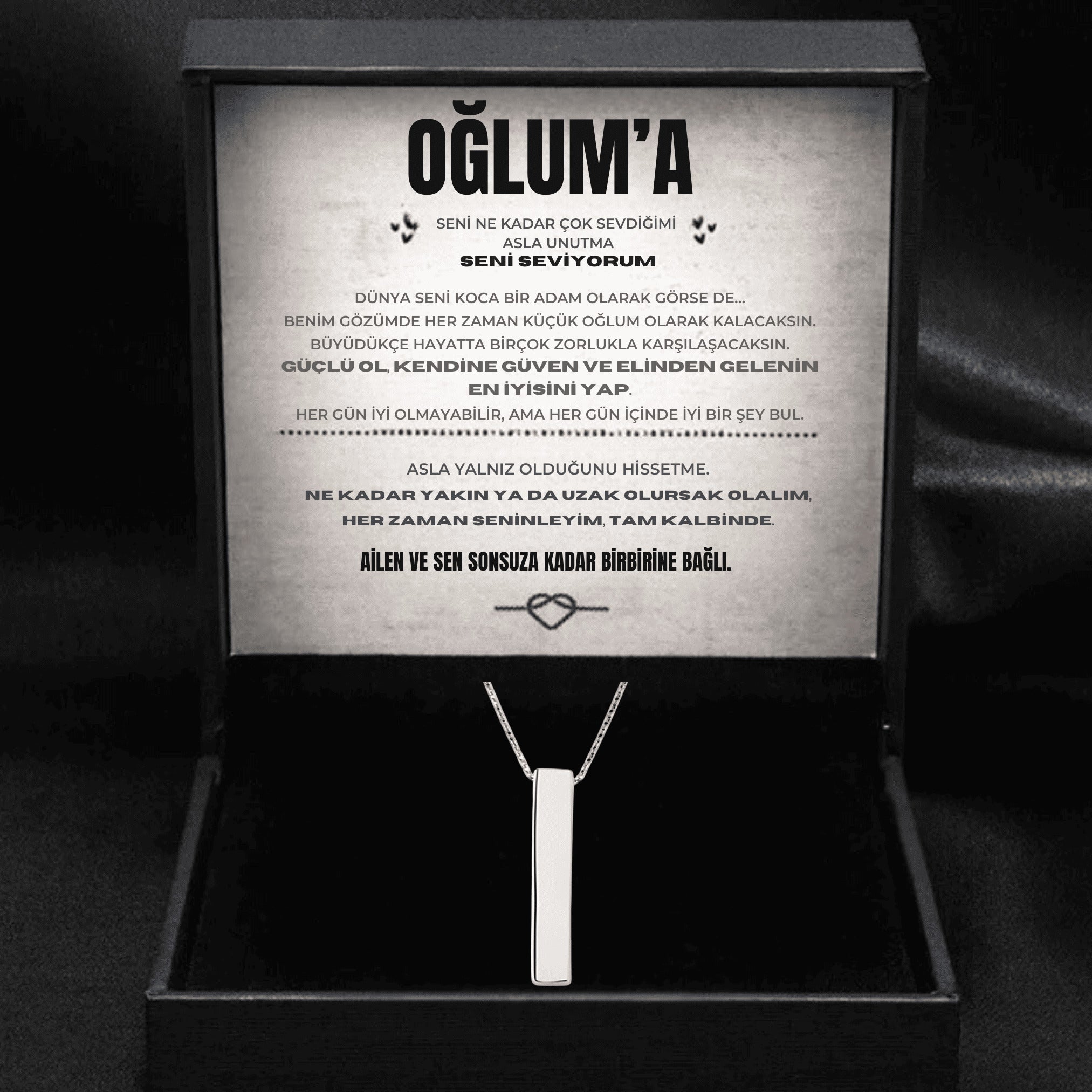 +1200₺'de Oğluma Çubuk Kolye Ücretsiz