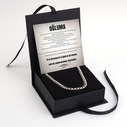 ''Oğluma'' Forge Kolye Şimdi Bir Babasın