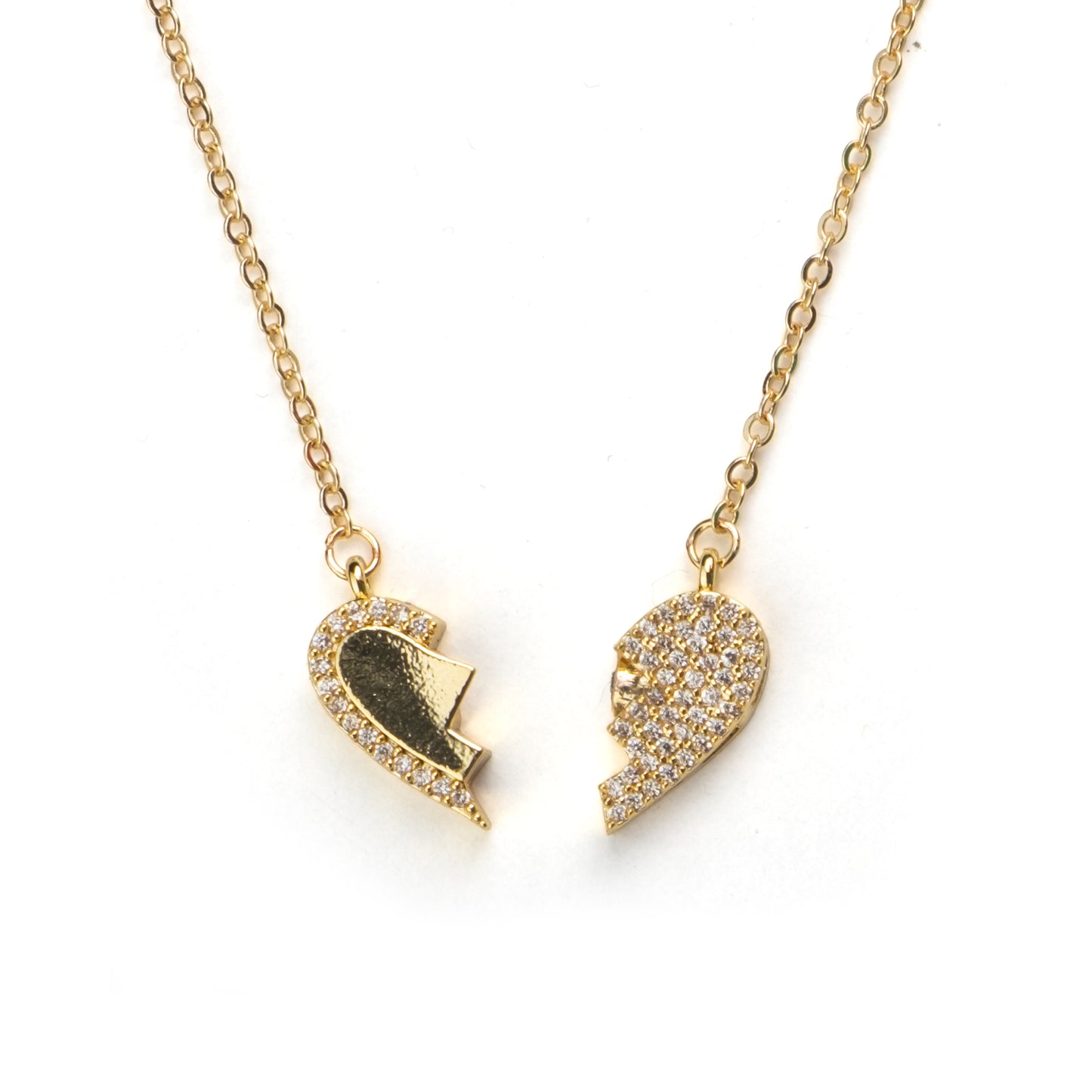 "Kadınına" Mıknatıslı Kalbim Sende Kolye Anlamlı Not ve Kutulu