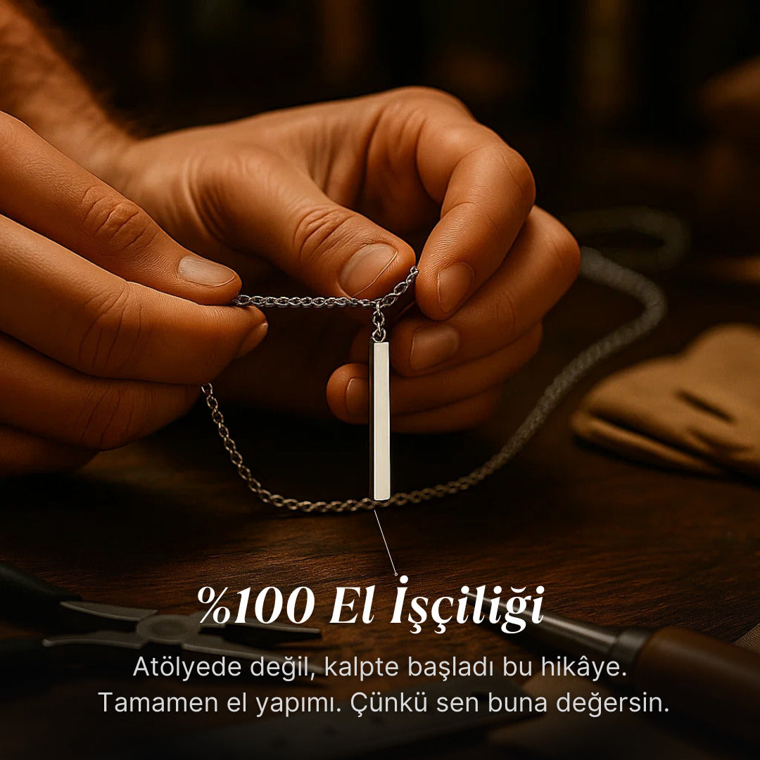 ''Oğluma'' Çubuk Kolye Notlu ve Kutulu