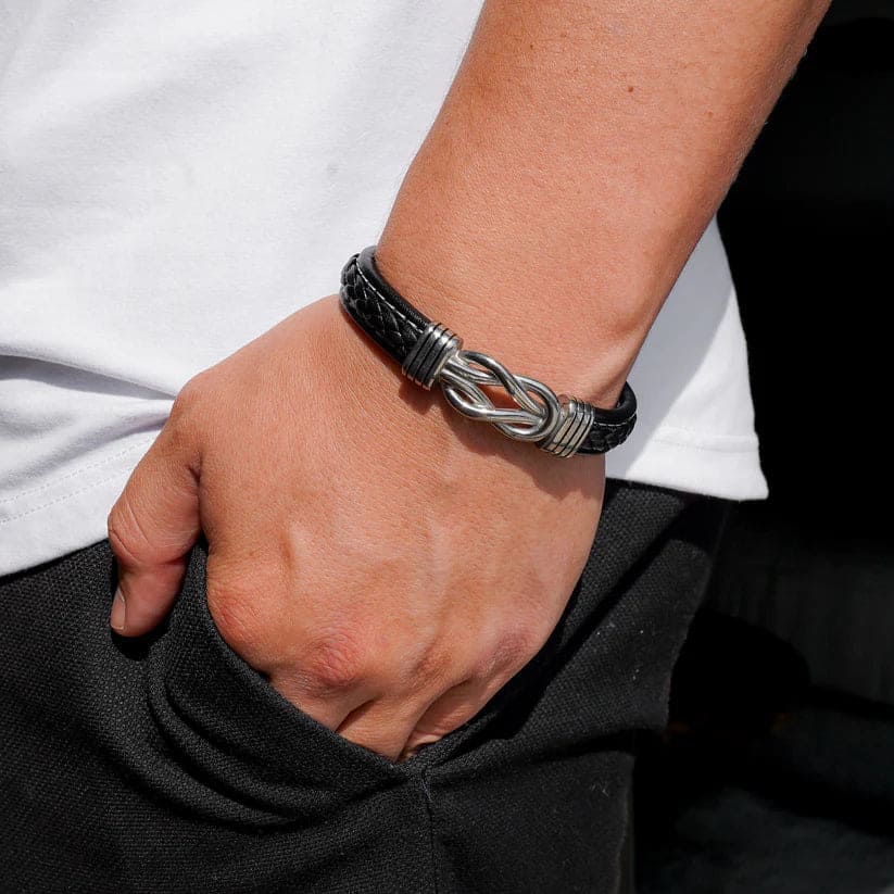 Oğlunuz İçin Sonsuzluk Düğümü Bileklik Notlu Hediye Kutulu