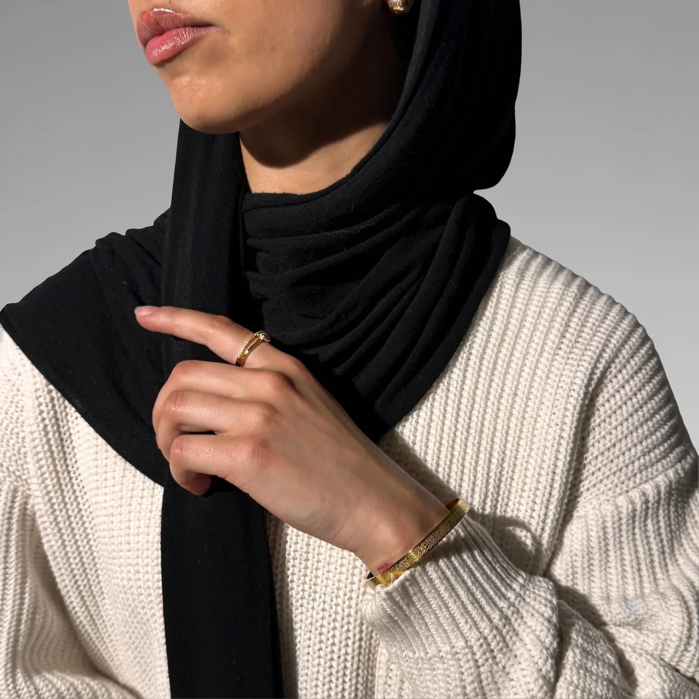 Ayetel Kurs-i Kadın Gold Bileklik