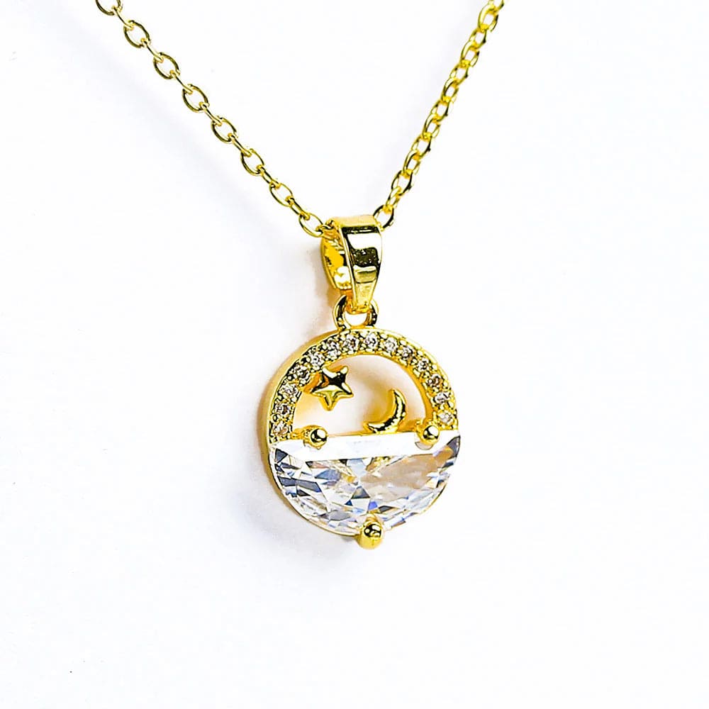 Für meine Tochter Kleeblatt-Halskette mit Notiz und Geschenkbox