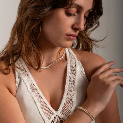 ''Kızıma'' Su Yolu Taşlı Kolye-Bileklik Seti