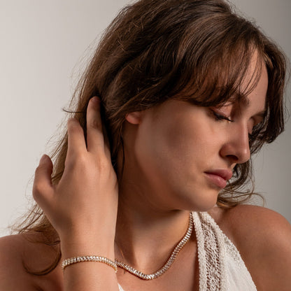 ''Kızıma'' Su Yolu Taşlı Kolye-Bileklik Seti