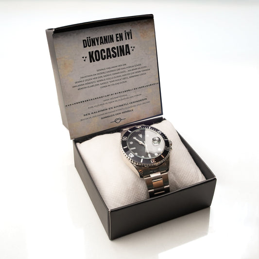 ''Dünyanın En İyi Kocasına'' Bannon Quartz Saat