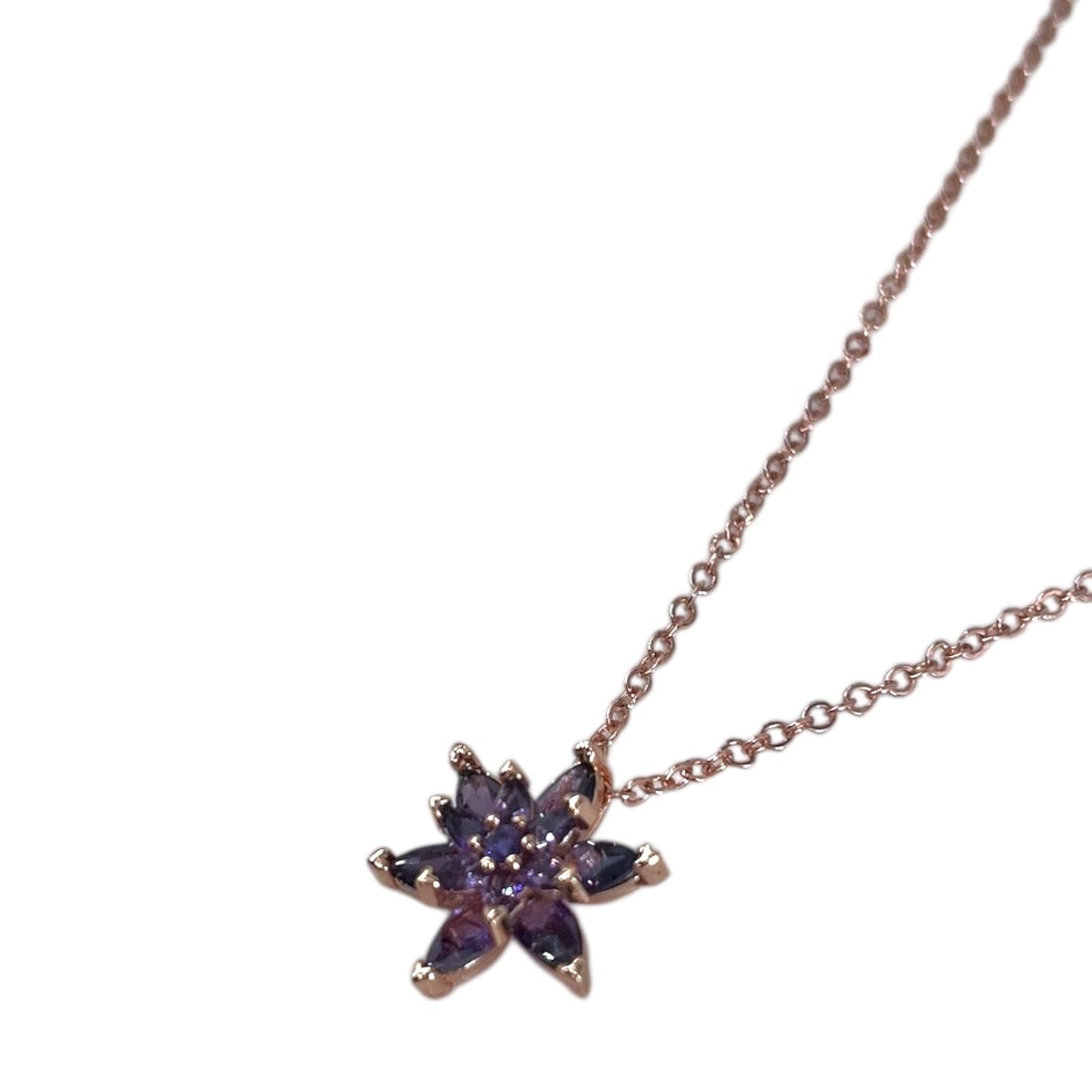 “Kızıma” Mor Yıldız Çiçeği Kolye Anlamlı Notlu ve Kutulu