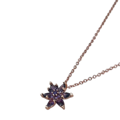 “Kızıma” Mor Yıldız Çiçeği Kolye Anlamlı Notlu ve Kutulu