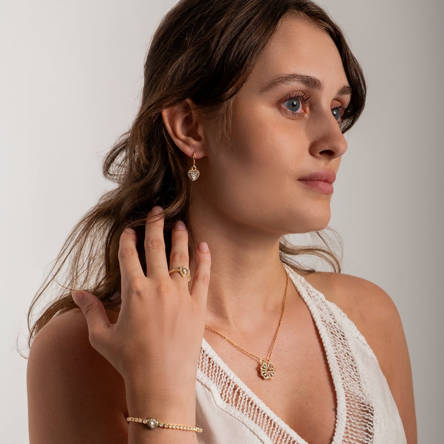 "Kadınıma" Yonca Kolye Hediye Seti