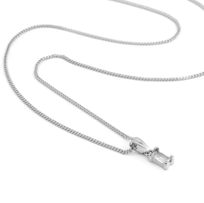 „Für meine Tochter“ 14 Karat vergoldete Halskette mit einem Steinkristall