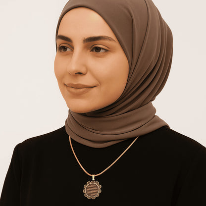 ''Kızıma'' Dua Kolye Ayetel Kursi Anlamlı Not ve Kutulu