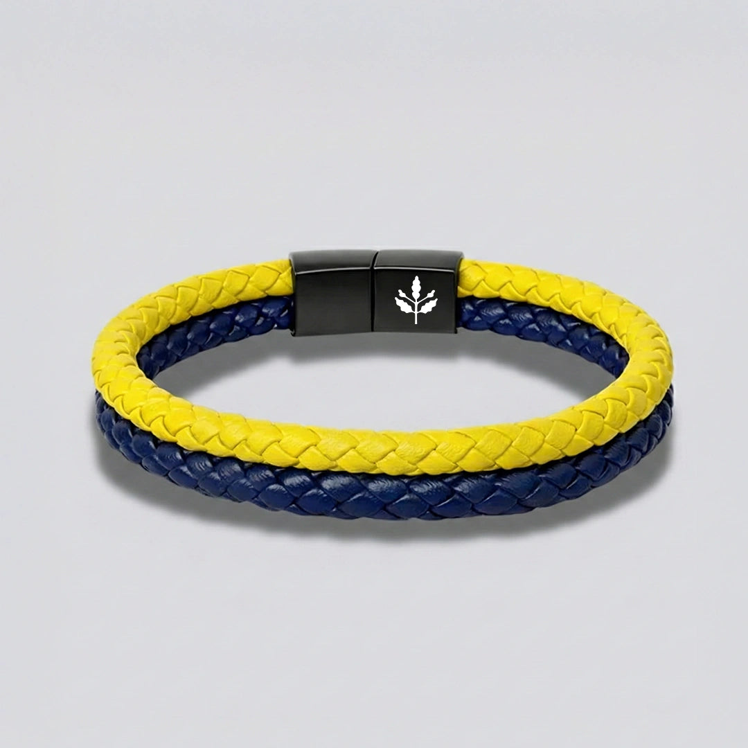 ''Küçük Oğluma'' Sarı - Lacivert Takım Bilekliği Hazır Hediye Paketi