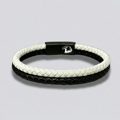 ''Canım Oğluma'' Siyah - Beyaz Takım Bilekliği Hazır Hediye Paketi