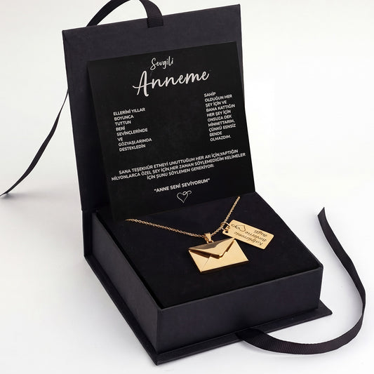 ''Anneme'' Notlu Mektup Kolye
