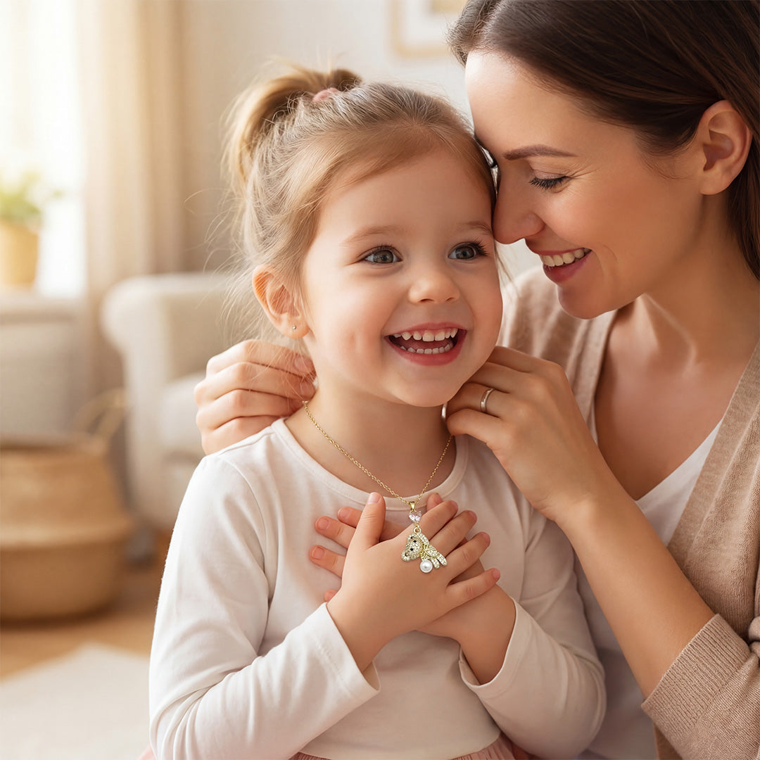 „To My Love“ Liebesherz-Stahlkette mit Notiz und Geschenkbox