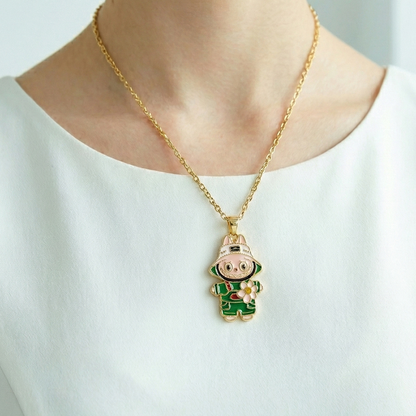 "Küçük Kızıma" Labubu Kolye Anlamlı Not ve Kutulu