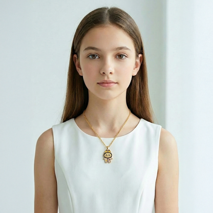 „To My Love“ Liebesherz-Stahlkette mit Notiz und Geschenkbox