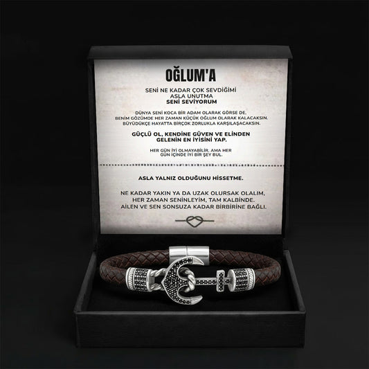 ''Oğluma'' Çapa Bileklik