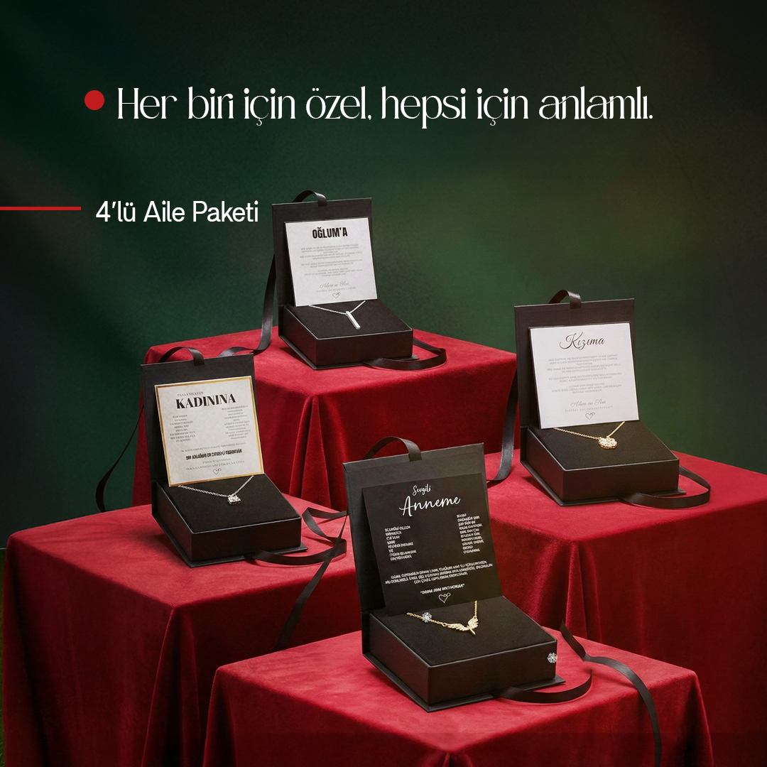 Myla 4'lü Aile Paketi (Kızınıza, Kadınınıza, Annenize ve Oğlunuza)