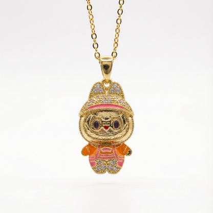 "Küçük Kızıma" Labubu Kolye Anlamlı Not ve Kutulu