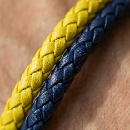 ''Küçük Oğluma'' Sarı - Lacivert Takım Bilekliği Hazır Hediye Paketi