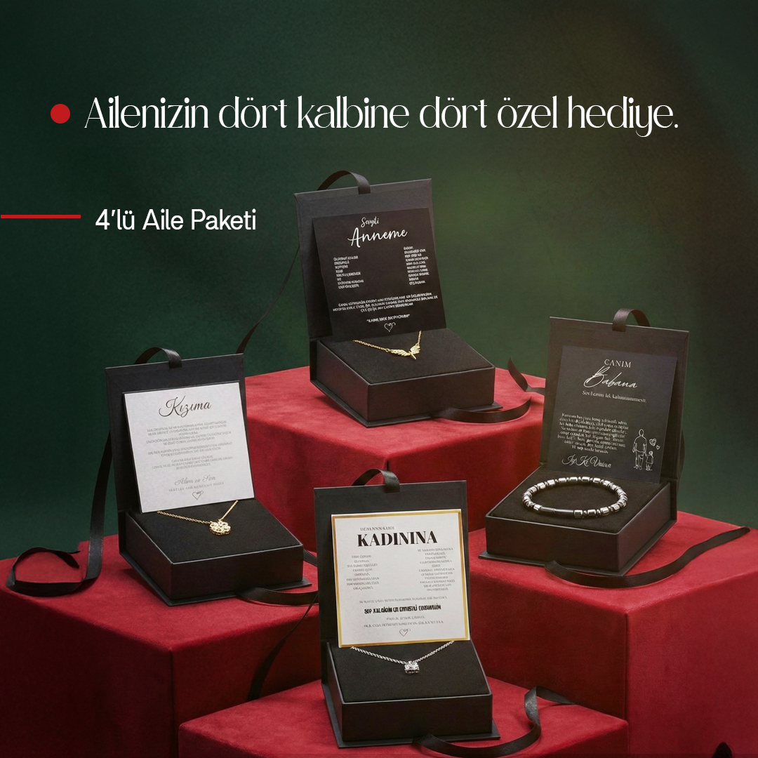 Myla 4'lü Aile Paketi (Kızınıza, Kadınınıza, Annenize ve Babanıza)