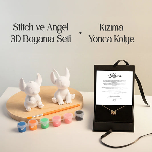 Für meine Tochter Kleeblatt-Halskette mit Notiz und Geschenkbox