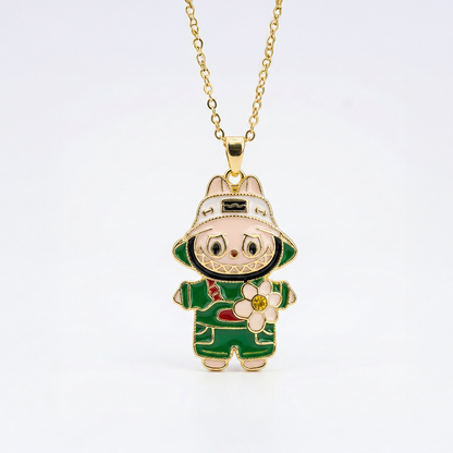 "Küçük Kızıma" Labubu Kolye Anlamlı Not ve Kutulu