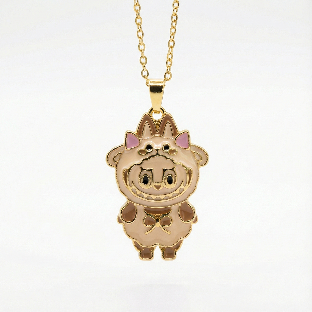 "Küçük Kızıma" Labubu Kolye Anlamlı Not ve Kutulu