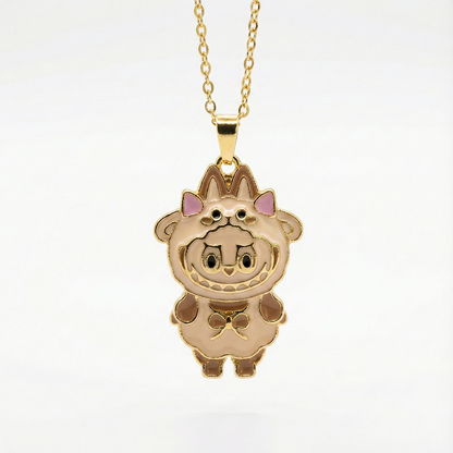 "Küçük Kızıma" Labubu Kolye Anlamlı Not ve Kutulu