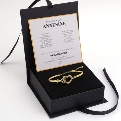 "Dünyanın En İyi Annesine Notlu" Sonsuzluk Bileklik